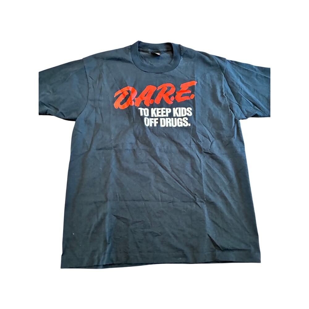 Vintage DARE to keep kids off‎ drugs Single Stitch T-Shirt 80s 90s USA XL